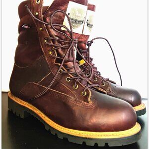 Field & Stream Waterproof Leather Boots Men's Size 10M Thinsulate Work/Hunt USA